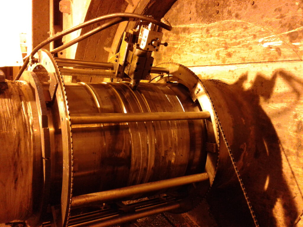 Tata Steel Jamshedpur - Machining of Converter Trunnion Pin Journal